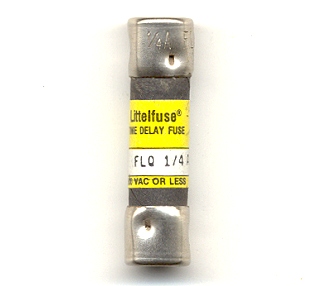 FLQ-1/4 Littelfuse Slo-Blo Fuse 1/4Amp 500Vac NOS