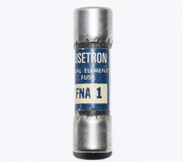 FNA-1 Pin Indicating Time-Delay Bussmann Fuse 1Amp USED